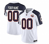 Men's Chicago Bears Active Player Custom 2023 F.U.S.E. White Navy Throwback Limited Football Stitched Jersey,baseball caps,new era cap wholesale,wholesale hats